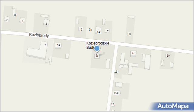 Koziebrody, Koziebrody, 5c, mapa Koziebrody