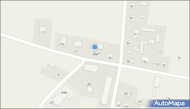 Koziebrody, Koziebrody, 60a, mapa Koziebrody