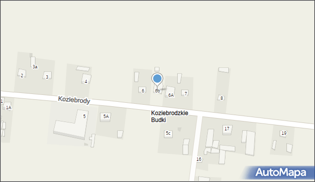 Koziebrody, Koziebrody, 6b, mapa Koziebrody