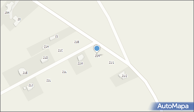 Kozielec, Kozielec, 21N, mapa Kozielec