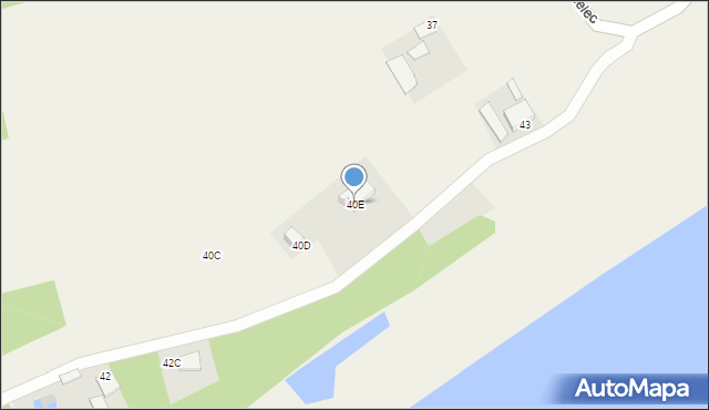 Kozielec, Kozielec, 40E, mapa Kozielec