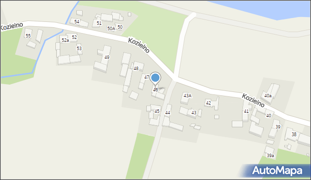 Kozielno, Kozielno, 46, mapa Kozielno