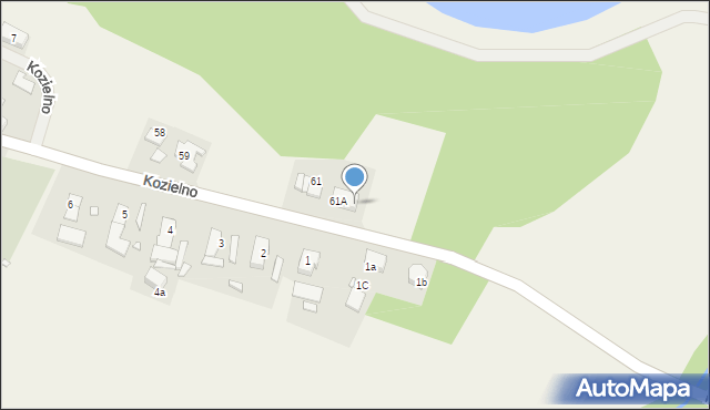 Kozielno, Kozielno, 61C, mapa Kozielno