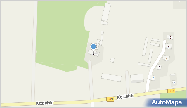 Kozielsk, Kozielsk, 1, mapa Kozielsk