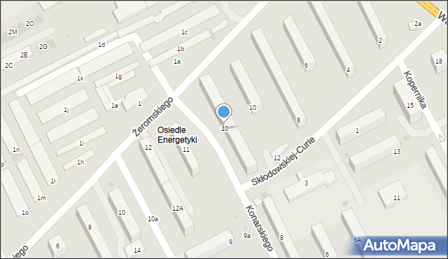 Kozienice, Konarskiego Stanisława, 10, mapa Kozienice