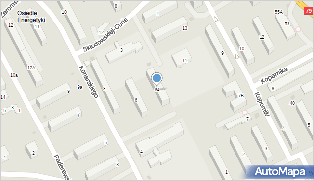 Kozienice, Konarskiego Stanisława, 6A, mapa Kozienice