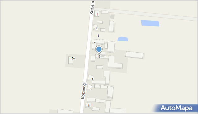 Kozierogi, Kozierogi, 5, mapa Kozierogi