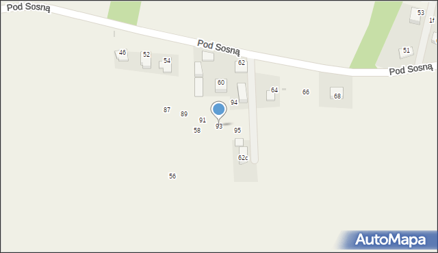 Kozierów, Kozierów, 93, mapa Kozierów