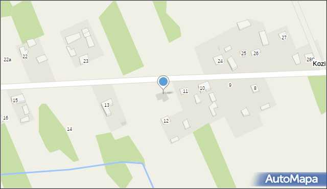 Koziminy-Stachowo, Koziminy-Stachowo, 12a, mapa Koziminy-Stachowo