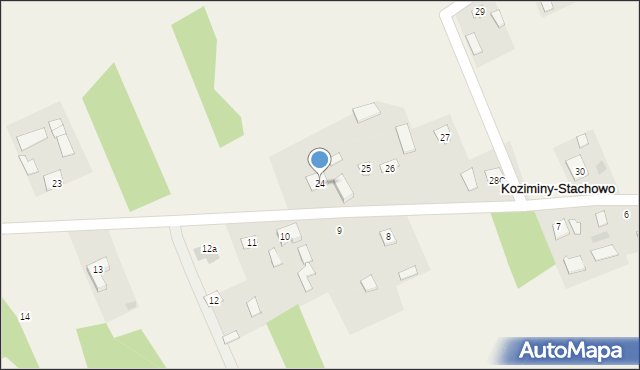 Koziminy-Stachowo, Koziminy-Stachowo, 24, mapa Koziminy-Stachowo