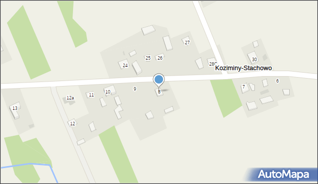 Koziminy-Stachowo, Koziminy-Stachowo, 8, mapa Koziminy-Stachowo