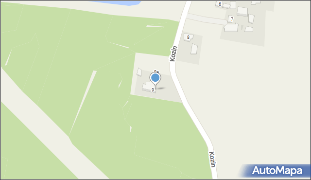 Kozin, Kozin, 9B, mapa Kozin