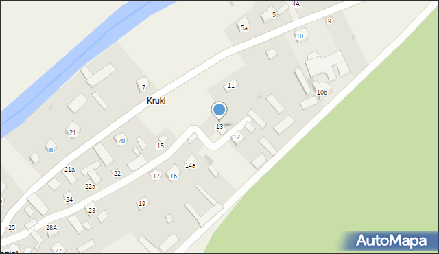 Kozioł, Kozioł, 13, mapa Kozioł