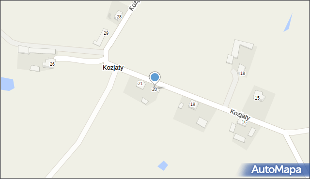 Kozjaty, Kozjaty, 20, mapa Kozjaty