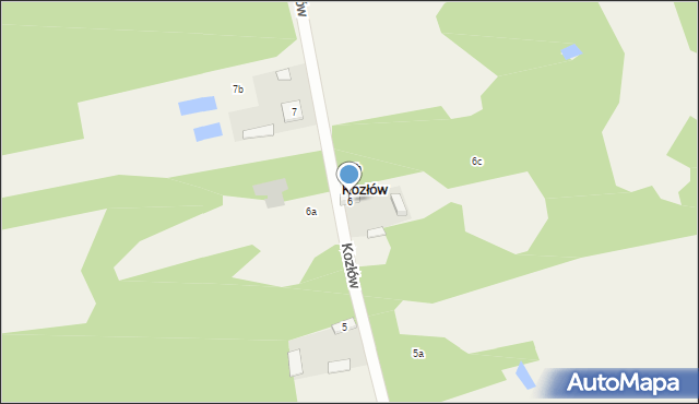 Kozłów, Kozłów, 6, mapa Kozłów