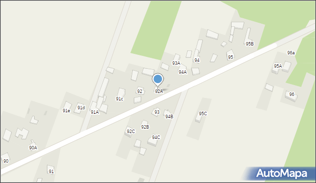 Kozłów, Kozłów, 92A, mapa Kozłów