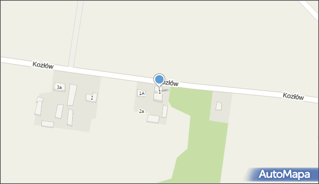 Kozłów, Kozłów, 1, mapa Kozłów