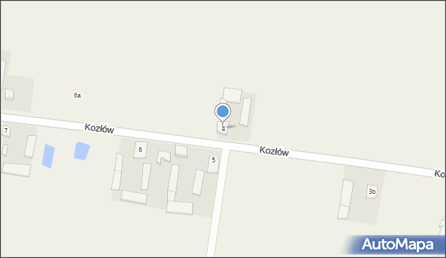 Kozłów, Kozłów, 4, mapa Kozłów