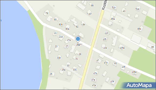 Kozłów, Kozłów, 29a, mapa Kozłów