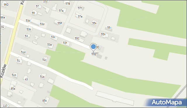 Kozłów, Kozłów, 53g, mapa Kozłów