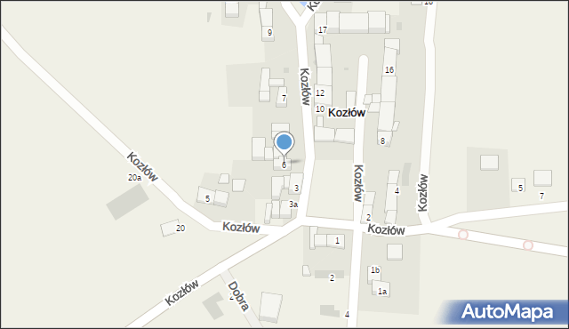 Kozłów, Kozłów, 6, mapa Kozłów