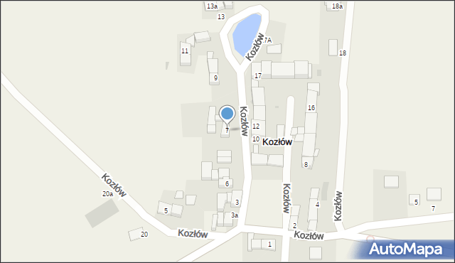Kozłów, Kozłów, 7, mapa Kozłów
