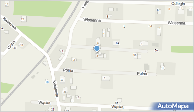 Kozłów Biskupi, Kolejowa, 3, mapa Kozłów Biskupi