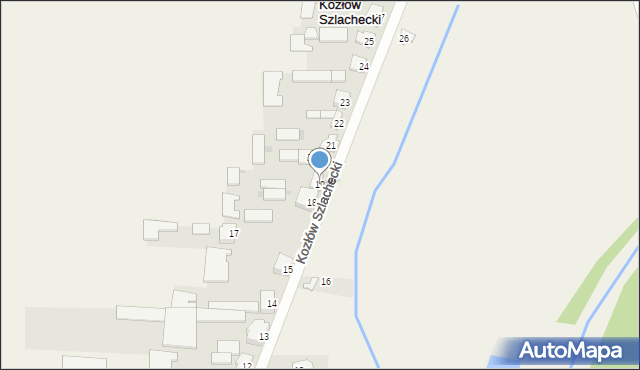 Kozłów Szlachecki, Kozłów Szlachecki, 19, mapa Kozłów Szlachecki