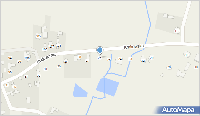 Kozłowiec, Kozłowiec, 26, mapa Kozłowiec