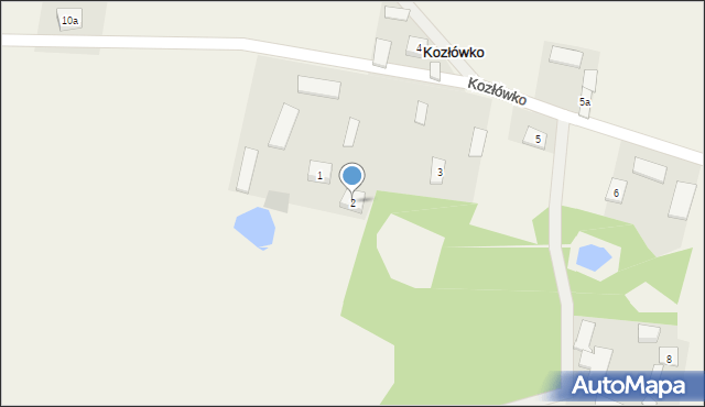 Kozłówko, Kozłówko, 2, mapa Kozłówko
