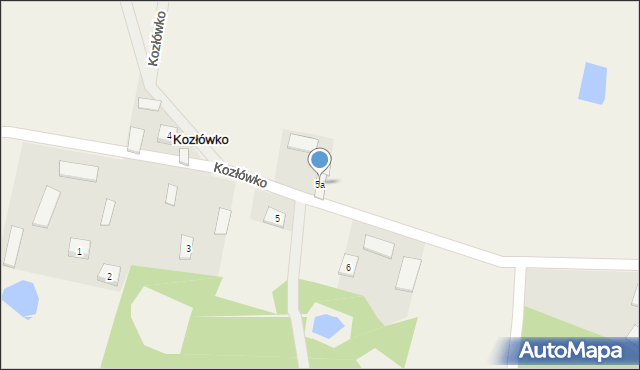 Kozłówko, Kozłówko, 5a, mapa Kozłówko