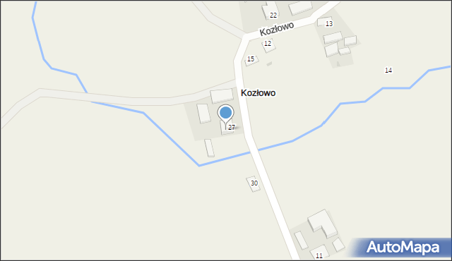 Kozłowo, Kozłowo, 29, mapa Kozłowo