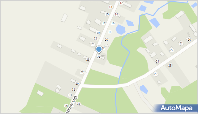 Kozłowy Ług, Kozłowy Ług, 24, mapa Kozłowy Ług