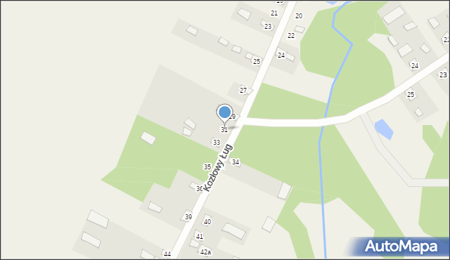 Kozłowy Ług, Kozłowy Ług, 31, mapa Kozłowy Ług