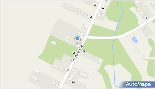Kozłowy Ług, Kozłowy Ług, 33, mapa Kozłowy Ług