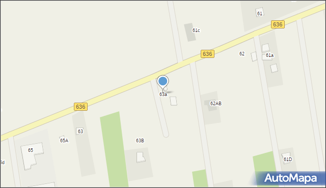 Kozły, Kozły, 63a, mapa Kozły