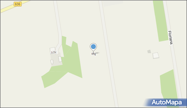 Kozły, Kozły, 65g, mapa Kozły