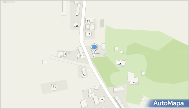 Koźmice, Koźmice, 11, mapa Koźmice