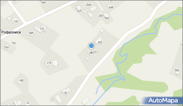 Koźmice Wielkie, Koźmice Wielkie, 661, mapa Koźmice Wielkie