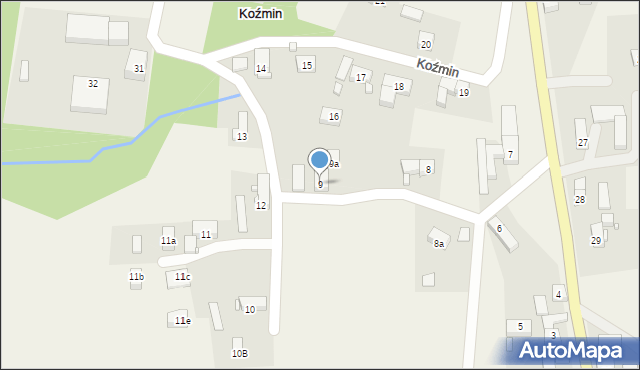 Koźmin, Koźmin, 9, mapa Koźmin