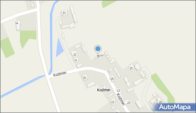 Koźmin, Koźmin, 29, mapa Koźmin