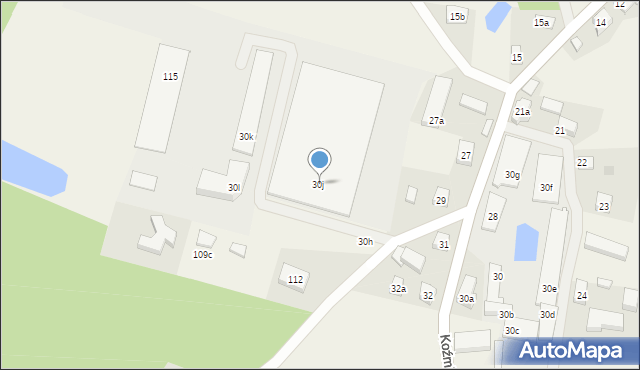 Koźmin, Koźmin, 30j, mapa Koźmin