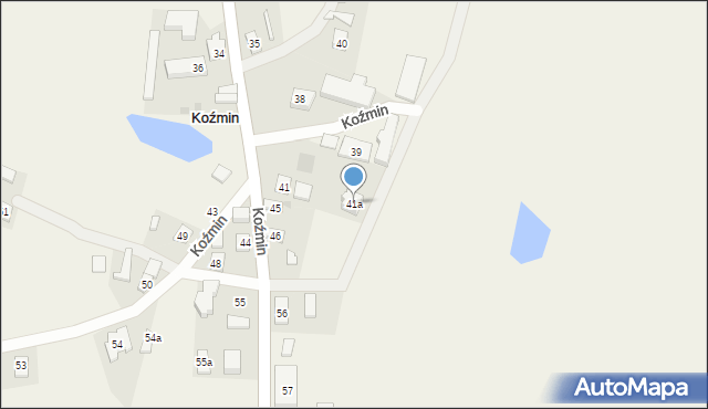 Koźmin, Koźmin, 41a, mapa Koźmin