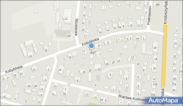 Koźmin Wielkopolski, Kobylińska, 15a, mapa Koźmin Wielkopolski