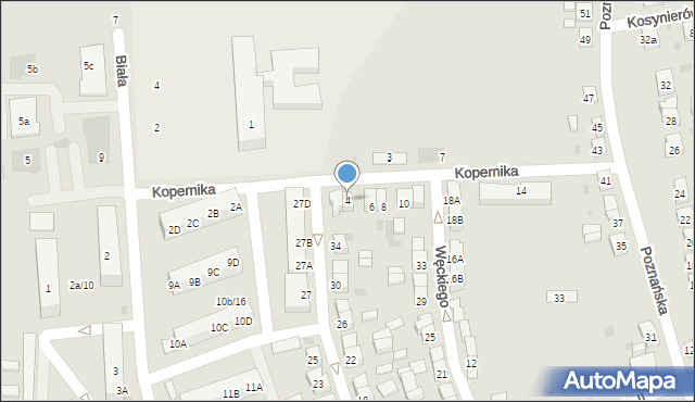 Koźmin Wielkopolski, Kopernika Mikołaja, 4, mapa Koźmin Wielkopolski