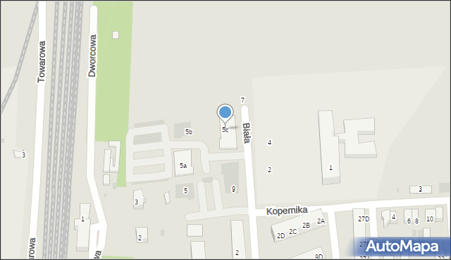 Koźmin Wielkopolski, Kopernika Mikołaja, 5c, mapa Koźmin Wielkopolski