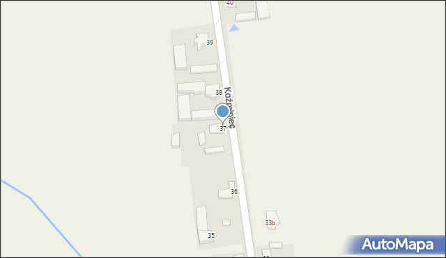 Koźminiec, Koźminiec, 37, mapa Koźminiec