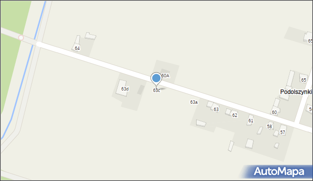 Koźniewice, Koźniewice, 63c, mapa Koźniewice