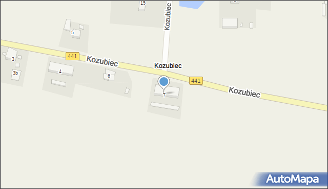 Kozubiec, Kozubiec, 7, mapa Kozubiec