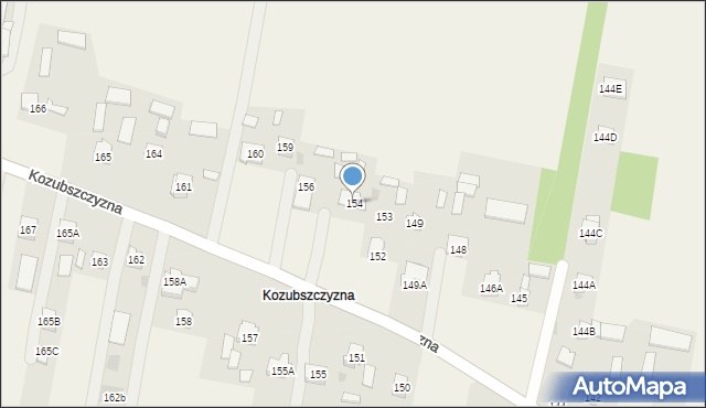 Kozubszczyzna, Kozubszczyzna, 154, mapa Kozubszczyzna